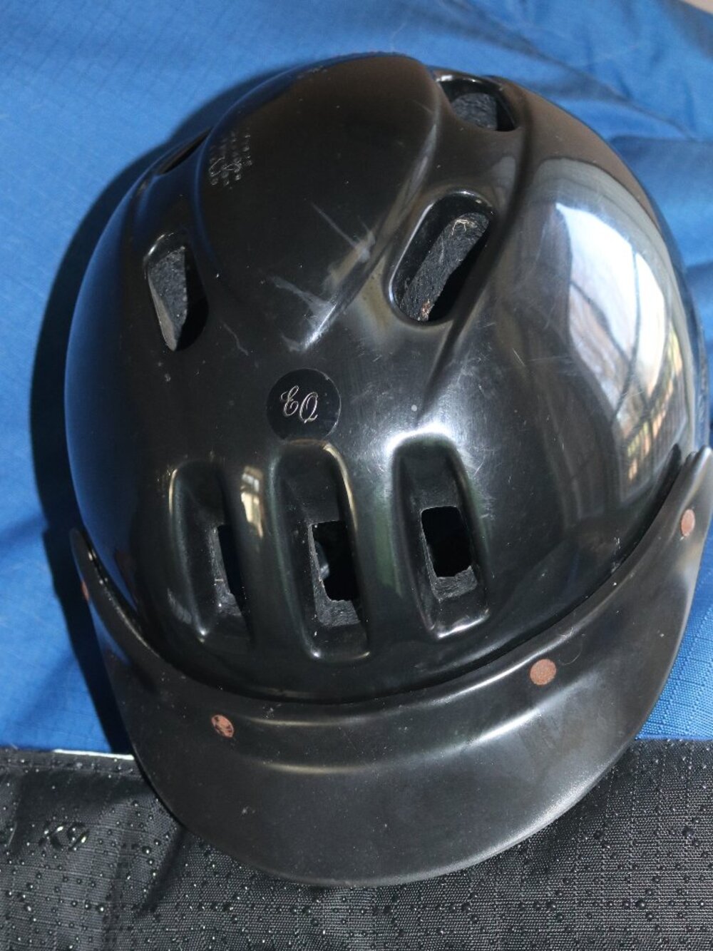 Troxel riding helmet. Used, black. M/L.